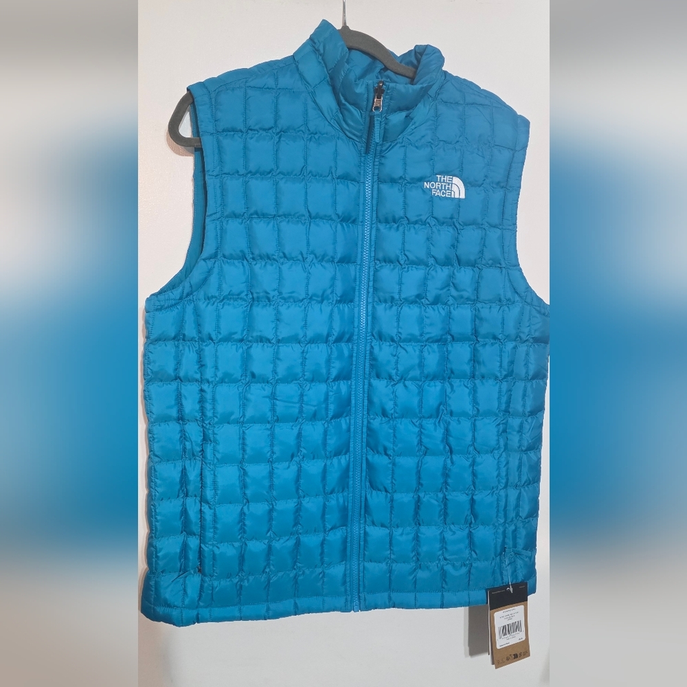 The North Face Mens Thermoball Insulated Vest Alkaline Blue Size M, L, 2XL NWT